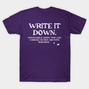 Write It Down T-Shirt